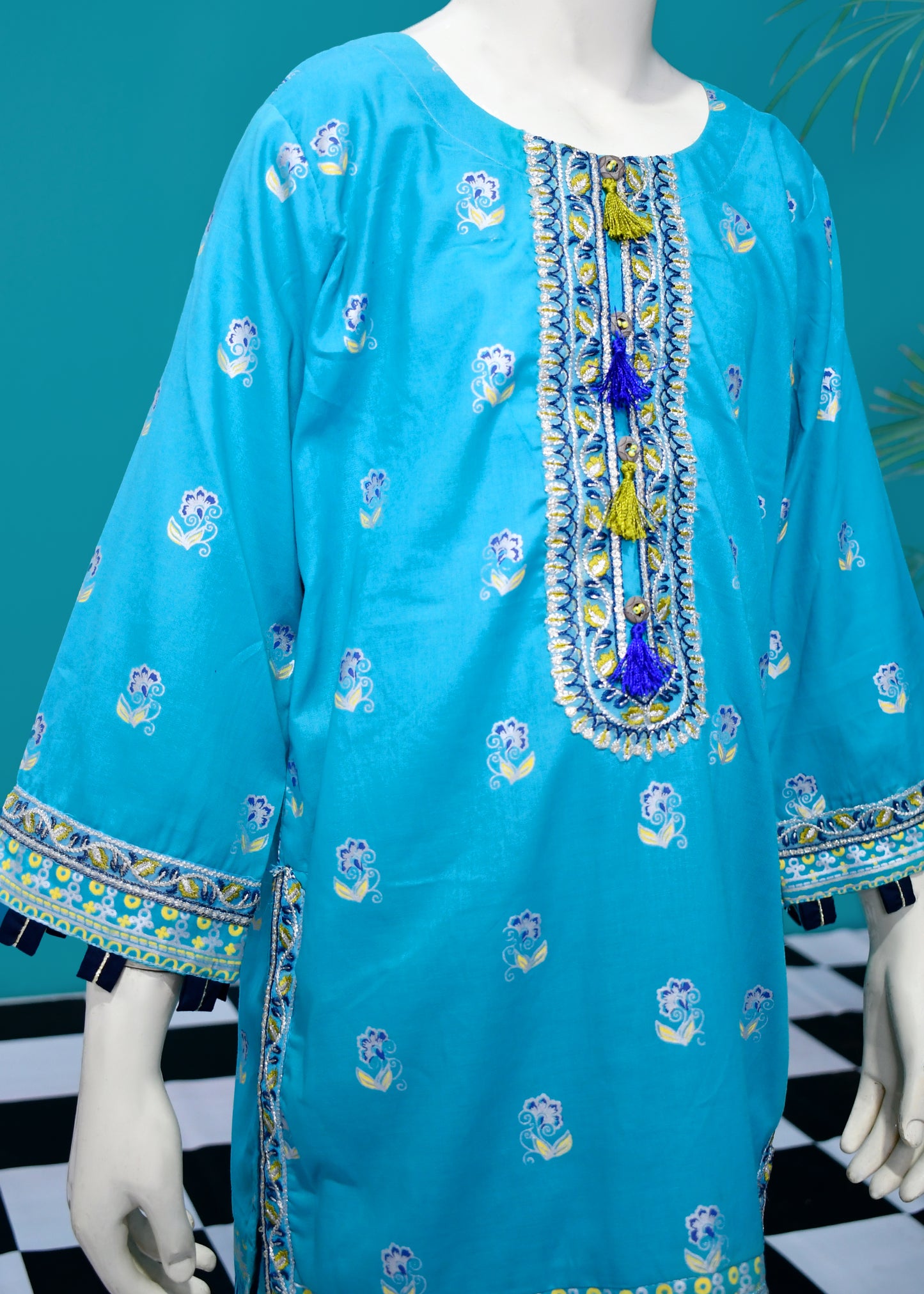Kids Blue Majestic Flora