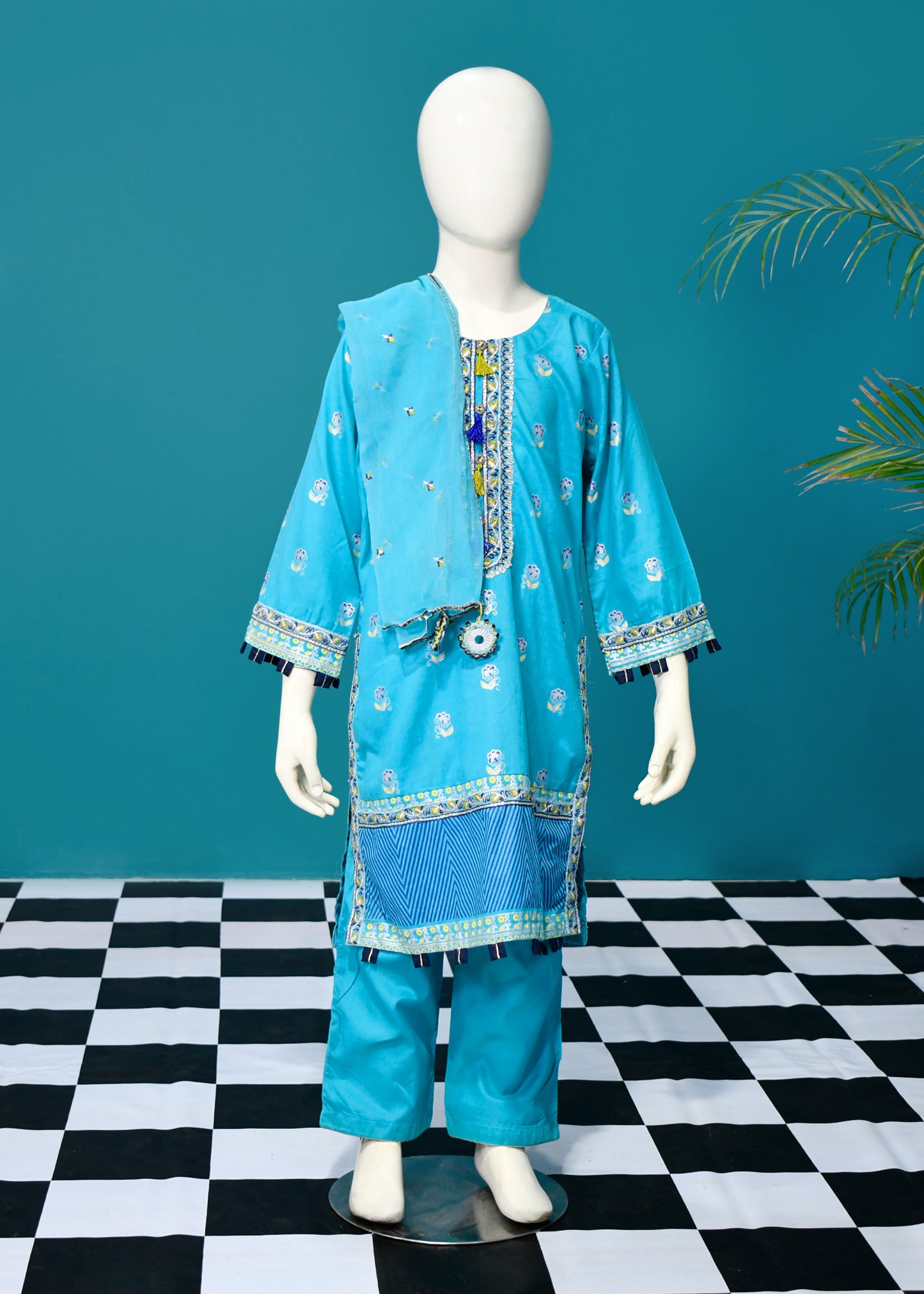 Kids Blue Majestic Flora