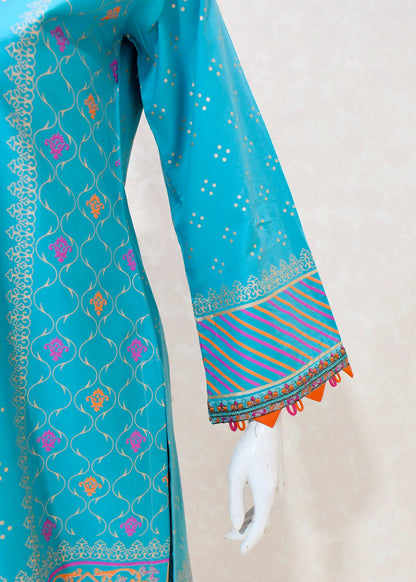 Blue Serenity Sapphire Embroidered Wear