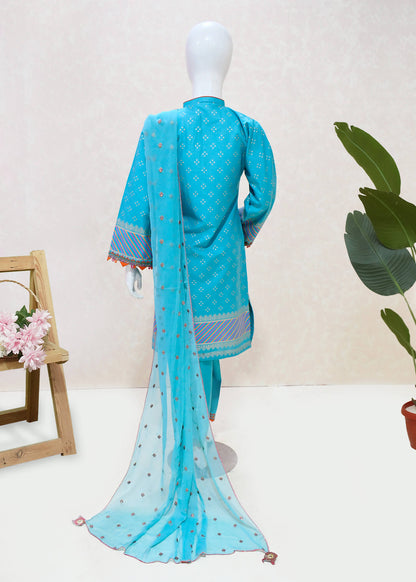 Blue Serenity Sapphire Embroidered Wear