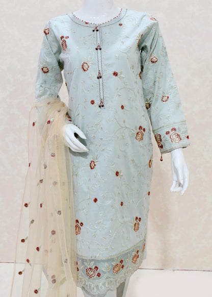 Sky Elegance SADABAHAR Rose Embroidery