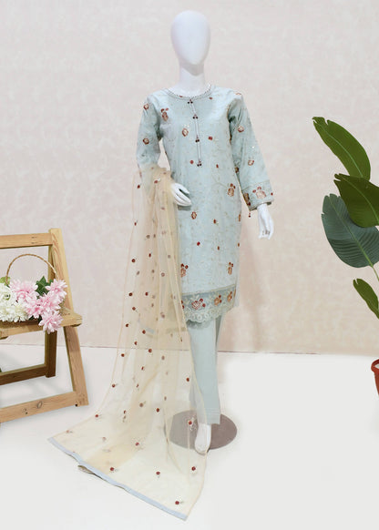 Sky Elegance SADABAHAR Rose Embroidery