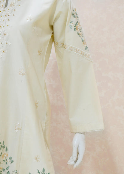 Teal Grace Floral Kurta Set