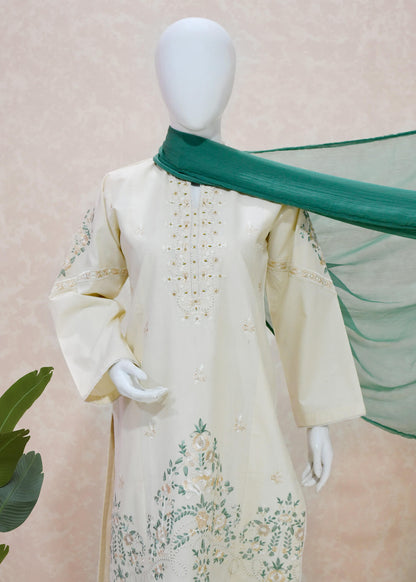 Teal Grace Floral Kurta Set