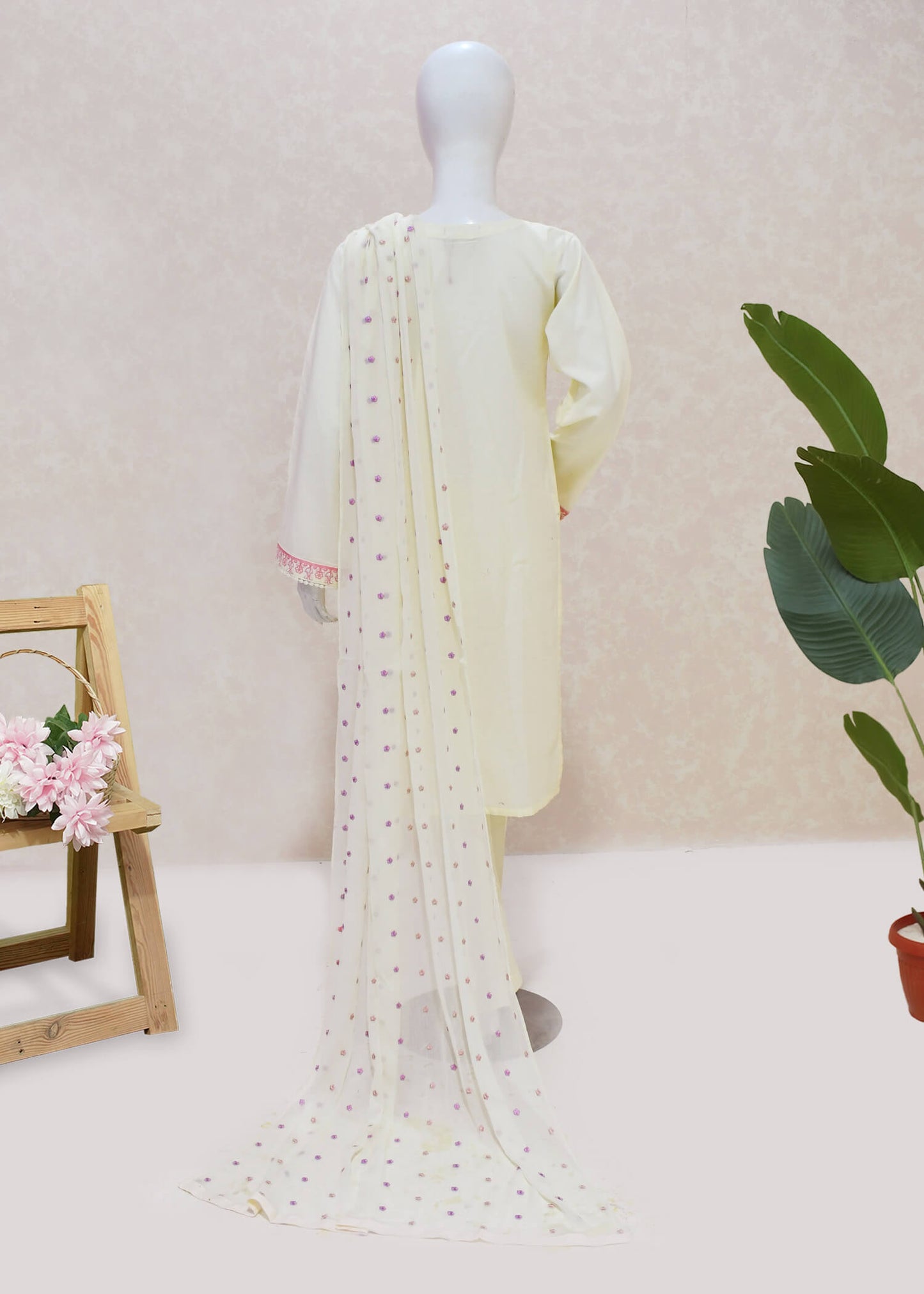 Parizaad Cream Lawn Suit