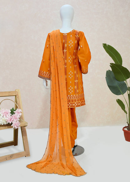 Burnt Orange Sapphire Print Casual Wear