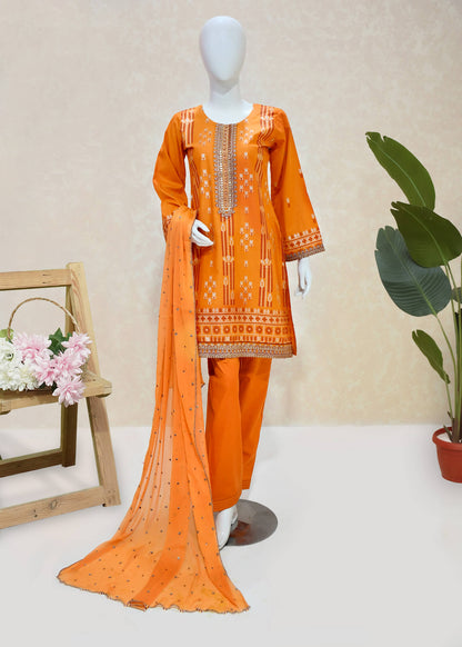 Burnt Orange Sapphire Print Casual Wear